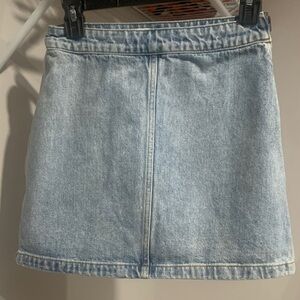 Wilfred Light Blue Denim Mini Skirt
